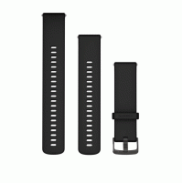 Quick Release Bands (22 mm) - Black with Slate Hardware - 010-13256-21 - Garmin